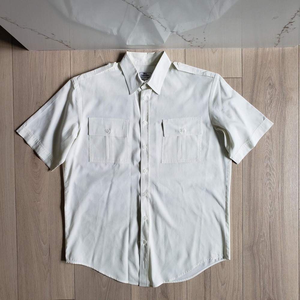 Tilley Endurables Shirt Mens M White Short Sleeve Button Up Pockets Canada